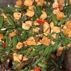 รูปของ Tumis kacang panjang dan tempe