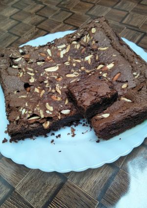 Foto resep Fudgy Brownies Tepung Beras (Gluten Free)