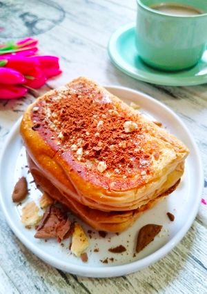 Foto resep Roti Bakar Biskuit Gurih Tanpa Keju