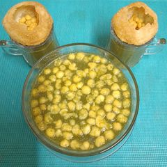 A picture of Kache Aam ka Pani (Spicy Water for Pani Puri).