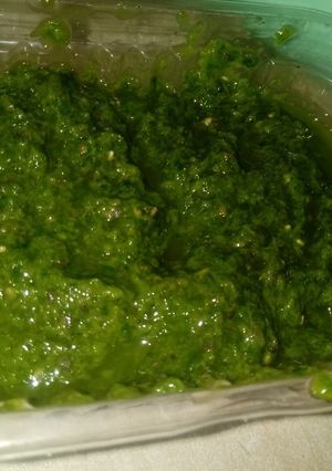 Una foto de Pesto de Rúcula