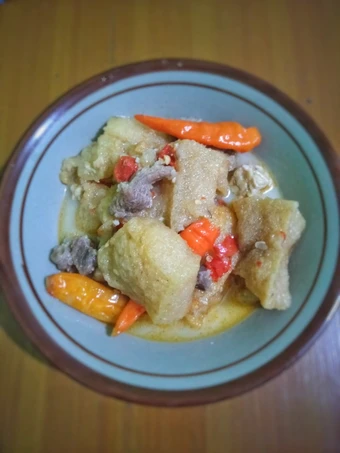 Cara Mudah Membuat Resep Jangan krecek daging tempe (sayur krecek daging tempe) yang Lezat Anti Ribet, Sempurna