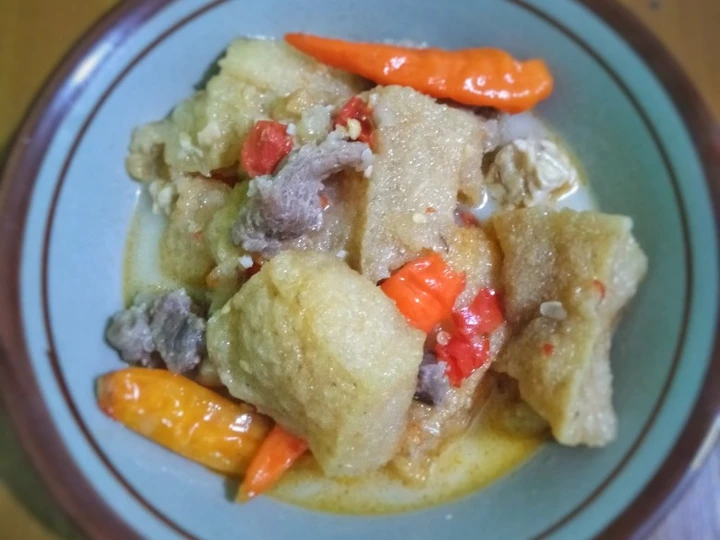 Cara Mudah Membuat Resep Jangan krecek daging tempe (sayur krecek daging tempe) yang Lezat Anti Ribet, Sempurna