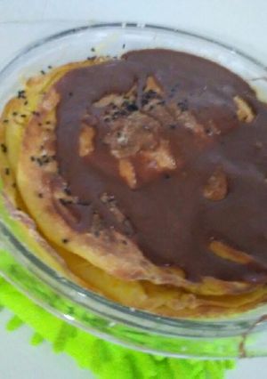 صورة لوصفة بنت الصحن بالشوكولاتة