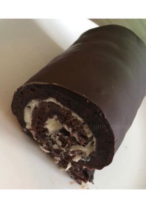 Une photo de Bûche choco coco 🥥