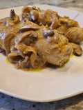 Rollitos de pavo en salsa