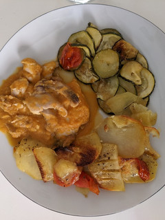 Una foto de Solomillo de Pavo con salsa de manzana en olla lenta