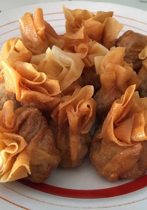 Foto resep Pangsit goreng isi daging
