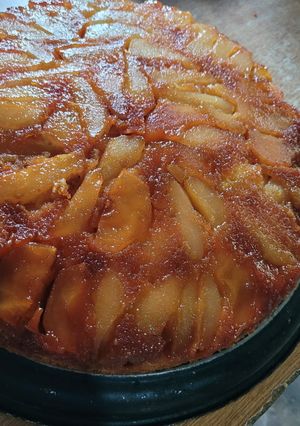 Una foto de Torta Invertida de Peras