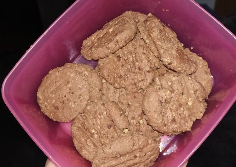Oat chocolate cookies teflon