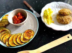 Foto de COURGETE GRELHADA COM PAPRIKA e CENOURA GRELHADA COM MEL!