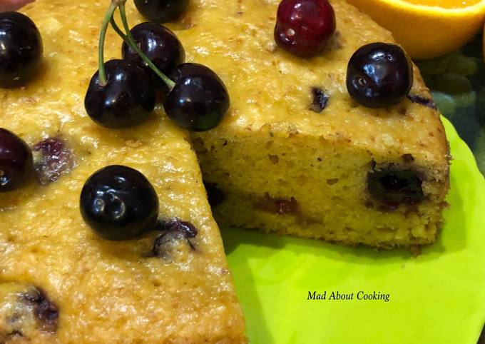 Recipe of Quick Eggless Cherry Orange Cake – Using Boiled Orange
