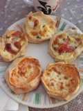 Canastitas de zapallo, tomate, huevo y queso
