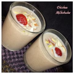 A picture of Chickoo milkshake.