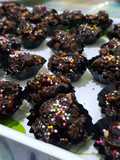 Chocolate cashew cornflakes rainbow