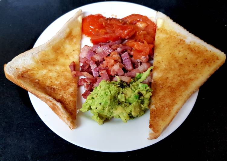 Simple Way to Prepare Quick My Avocado Pancetta & Tomato with Toast