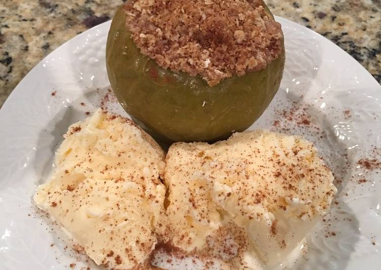 Steps to Make Perfect Stuffed Apple Streusel