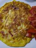Omelette de jamón y queso