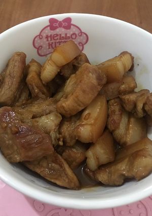 Foto resep Samchan Babi masak saus inggris