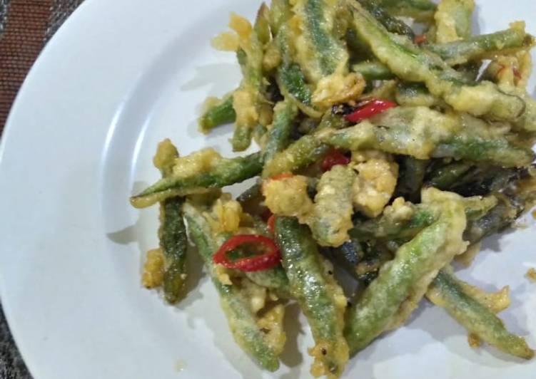 Cara memasak Buncis asin pedas gurih ala resto, Lezat Sekali