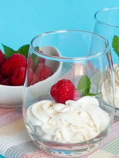 Una foto de Chantilly de mascarpone