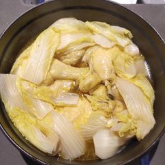 Whole Chicken Stew with Napa Cabbage A picture of Whole Chicken Stew with Napa Cabbage.