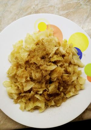 Káposztás tészta recept fotója