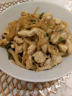 洋蔥炒雞柳(家常菜)(一鍋到底之簡單料理) 的食譜成品照片