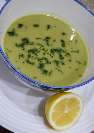 صورة لوصفة شوربة خضراء 🌿💚