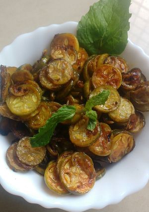A picture of Scarlet gourd fry.