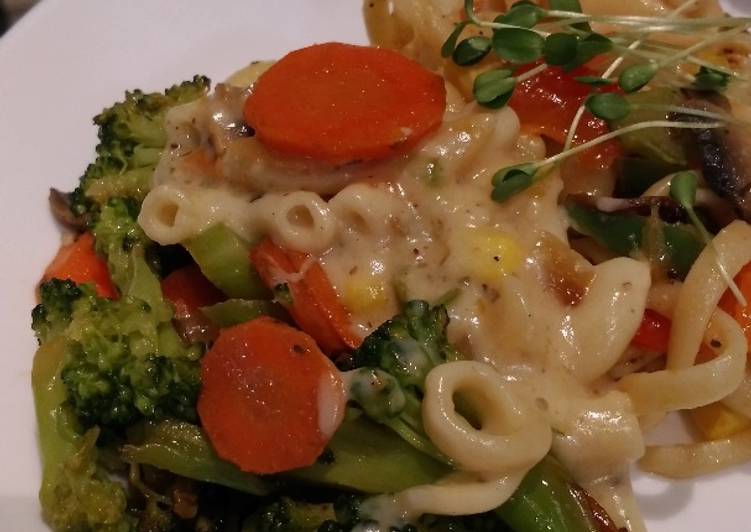 Step-by-Step Guide to Make Speedy Veggie macaroni noodle