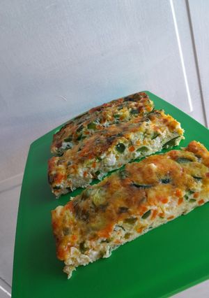Una foto de Soufflé de verduras