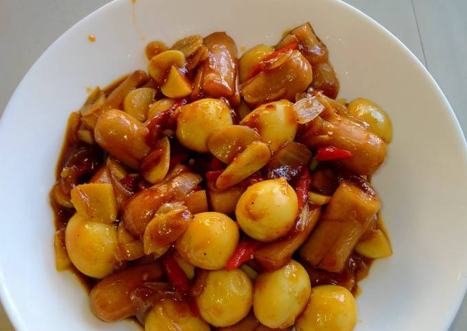 Cara Gampang Menyiapkan Sosis Puyuh Asam Manis "Menu Sahur Simple" yang Lezat Sekali