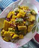 ตำข้าวโพดกุ้งสดสุดนัว