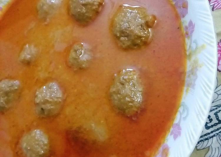 Recipe of Perfect Beef Kofta Curry