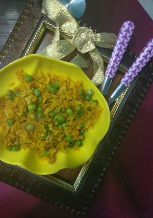 A picture of Peas poha.
