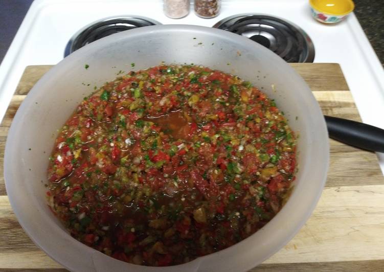 Steps to Make Award-winning My Homemade Salsa!!!