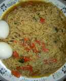 Indomie noodles with eggs