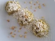 Una foto de pasta a la poblano