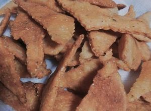 Una foto de Doritos caseros
