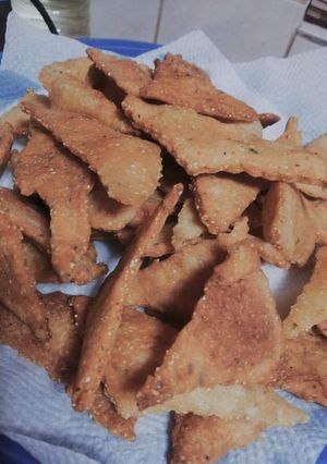 Una foto de Doritos caseros