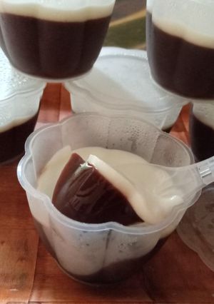 Foto resep Puding coklat fla susu ala kfc