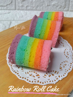 Foto resep Rainbow Roll Cake
