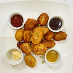 A picture of Mini corn dogs.