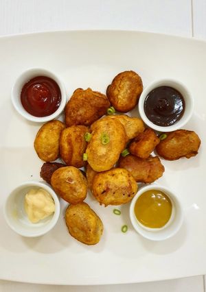 A picture of Mini corn dogs.