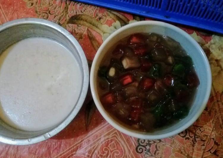 Cara buat Bubur Kembang Pacar yang nikmat dan Mudah Dibuat
