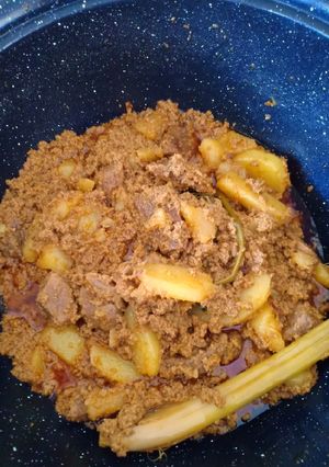 Foto resep Rendang daging kentang