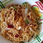 Lagman,noodle and vegetables