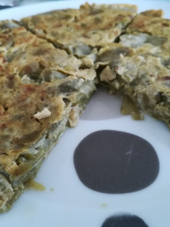 Una foto de Tortilla de judías verdes