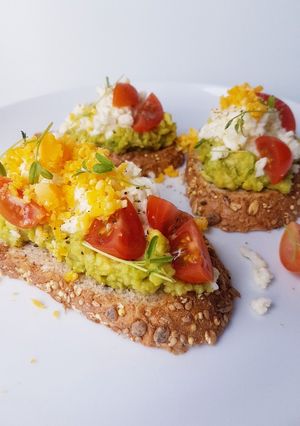 Una foto de Tosta de aguacate